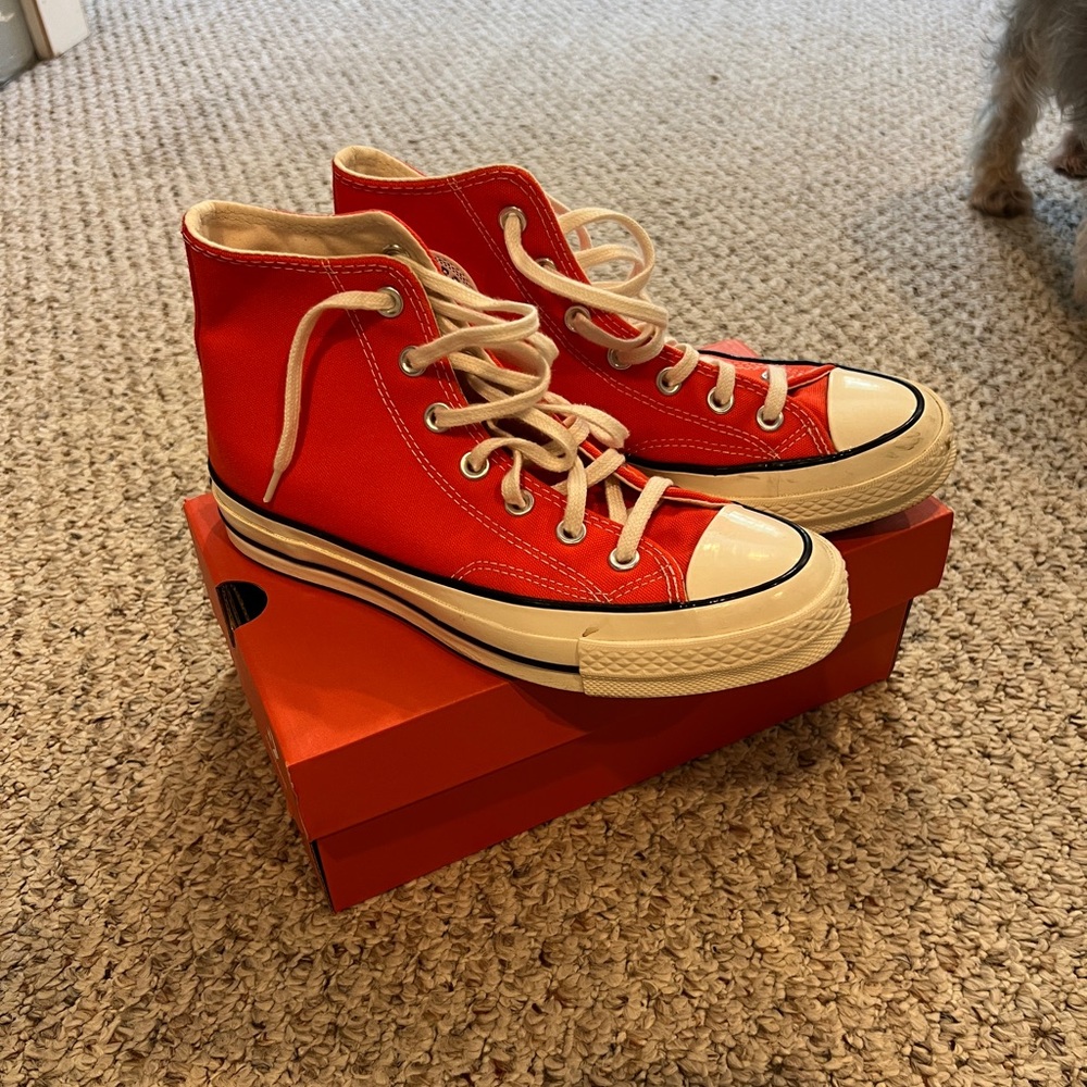 Orange converse